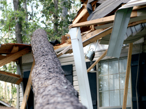 House Damaged Caused By Storm